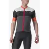 Image de Maillot Castelli Sezione manche courte gris foncé blanc rouge - S