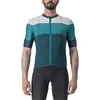 Image de Maillot Castelli Sezione manche courte turquoise blanc - XXL