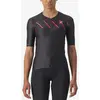 Image de Maillot Castelli Free Speed 2 Race Top Rosso Corsa manche courte noir rouge hibiscus femme - S