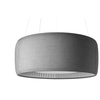Image de LUCEPLAN lampe à suspension SILENZIO (Ø90 cm Gris Pâle - Tissu Kvadrait Remix 2)
