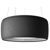 Image de LUCEPLAN lampe à suspension SILENZIO (Ø90 cm Gris Foncé - Tissu Kvadrait Remix 2)