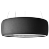 Image de LUCEPLAN lampe à suspension SILENZIO (Ø120 cm Gris Foncé - Tissu Kvadrait Remix 2)