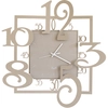 Image de ARTI E MESTIERI horloge murale AMOS (Beige - métal verni et verre)