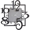 Image de ARTI E MESTIERI horloge murale AMOS (Noir - métal verni et verre)