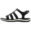 Image de Sandales Femme - GEOX - D SAND.VEGA - Cuir Noir - Talon 4cm - Boucle de serrage
