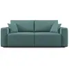 Image de Morfeo canapé avec assise amovible en tissu imperméable t02 180 cm bleu canard