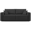 Image de Morfeo canapé avec assise amovible en tissu imperméable t02 180 cm noir