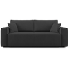 Image de Morfeo canapé avec assise amovible en tissu imperméable t02 215 cm noir