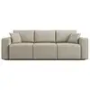 Image de Morfeo canapé avec 3 assises amovibles en tissu doux imperméable t02 245 cm creme