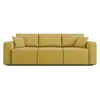 Image de Morfeo canapé avec 3 assises amovibles en tissu doux imperméable t02 245 cm jaune