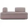 Image de Liberty canapé avec pouf amovible et dossier amovible en tissu imperméable t02 160 cm rose