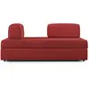 Image de Liberty canapé avec pouf amovible et dossier amovible en tissu imperméable t02 160 cm rouge