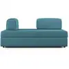 Image de Liberty canapé avec pouf amovible et dossier amovible en tissu imperméable t02 160 cm bleu ciel