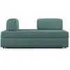 Image de Liberty canapé avec pouf amovible et dossier amovible en tissu imperméable t02 160 cm bleu canard