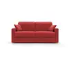 Image de Chris canapé lit convertible en tissu imperméable t13 166 cm (mat. 120x197) rouge
