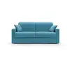 Image de Chris canapé lit convertible en tissu imperméable t13 186 cm (mat. 140x197) bleu ciel