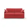Image de Evans canapé lit convertible en tissu imperméable t13 149 cm (mat. 120x197) rouge