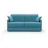 Image de Evans canapé lit convertible en tissu imperméable t13 149 cm (mat. 120x197) bleu ciel