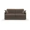 Image de Evans canapé lit convertible en tissu imperméable t13 149 cm (mat. 120x197) brun