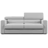 Image de Dylan canapé avec pouf amovible en tissu effet coton imperméable t13 158 cm gris