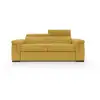 Image de Giunone canapé convertible matelas h18 cm en tissu imperméable t02 200 cm (mat.120x197) jaune
