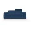 Image de Giunone canapé convertible matelas h18 cm en tissu imperméable t02 200 cm (mat.120x197) bleu