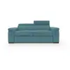 Image de Giunone canapé convertible matelas h18 cm en tissu imperméable t02 200 cm (mat.120x197) bleu ciel