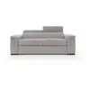 Image de Giunone canapé convertible matelas h18 cm en tissu imperméable t02 220 cm (mat. 140x297) gris clair