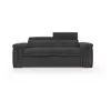 Image de Giunone canapé convertible matelas h18 cm en tissu imperméable t02 220 cm (mat. 140x297) noir
