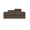 Image de Giunone canapé convertible matelas h18 cm en tissu imperméable t02 240 cm (mat. 160x297) brun