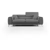 Image de Fusion canapé avec assises coulissantes en tissu doux antitache t05 185 cm anthracite