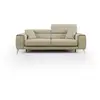 Image de Fusion canapé avec assises coulissantes en tissu doux antitache t05 185 cm camel