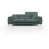 Image de Fusion canapé avec assises coulissantes en tissu doux antitache t05 215 cm vert
