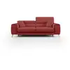 Image de Fusion canapé avec assises coulissantes en tissu doux antitache t05 215 cm rouge