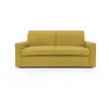 Image de Kansas canapé lit convertible h20 cm en tissu imperméable t13 212 cm (mat. 160x197) jaune