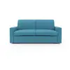 Image de Kansas canapé lit convertible h20 cm en tissu imperméable t13 212 cm (mat. 160x197) bleu ciel