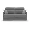 Image de Margot canapé lit convertible en tissu doux imperméable t02 156 cm (mat.120x197) gris