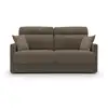 Image de Margot canapé lit convertible en tissu doux imperméable t02 156 cm (mat.120x197) brun
