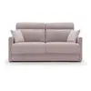 Image de Margot canapé lit convertible en tissu doux imperméable t02 176 cm (mat. 140x197) rose