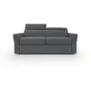 Image de Avalon canapé lit matelas h18 cm de haut en tissu imperméable t03 180 cm (120x197) anthracite