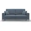 Image de Michael canapé en tissu imperméable antitache t03 186 cm bleu