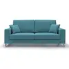 Image de Michael canapé en tissu imperméable antitache t03 186 cm bleu ciel