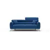 Image de Caravaggio canapé avec assises coulissantes en tissu doux imperméable t02 169 cm bleu