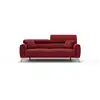 Image de Caravaggio canapé avec assises coulissantes en tissu doux imperméable t02 169 cm rouge