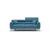 Image de Caravaggio canapé avec assises coulissantes en tissu doux imperméable t02 199 cm bleu ciel