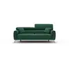Image de Caravaggio canapé avec assises coulissantes en tissu doux imperméable t02 199 cm vert