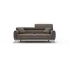 Image de Caravaggio canapé avec assises coulissantes en tissu doux imperméable t02 199 cm brun