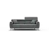 Image de Caravaggio canapé avec assises coulissantes en tissu doux imperméable t02 199 cm gris
