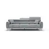 Image de Caravaggio canapé 3 assises extensibles en tissu imperméable t02 244 cm gris clair