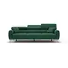 Image de Caravaggio canapé 3 assises extensibles en tissu imperméable t02 244 cm vert